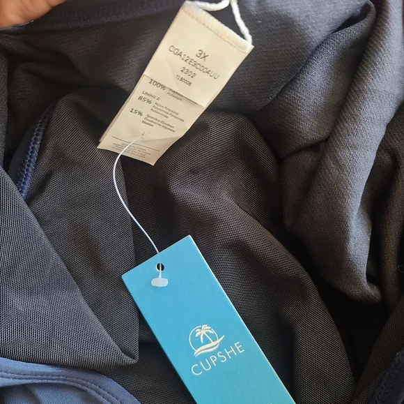 Cupshe Blue One Piece Swimsuit with Cut-Out Design - Picture 3 of 3